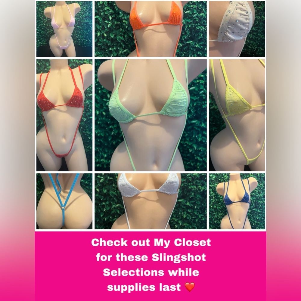 8 Slingshots Exotic Dancewear Stripper Outfit - Picture 3 of 11